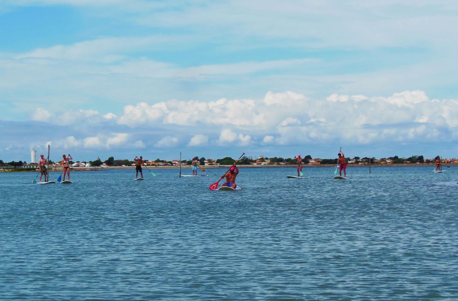 Stand up paddle dans la fosse de Loix.